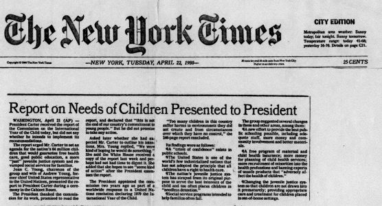 NYT article IYC Commission 1980
