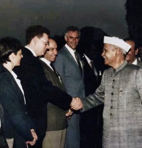 NEW DELHI, INDIA: John with President of India